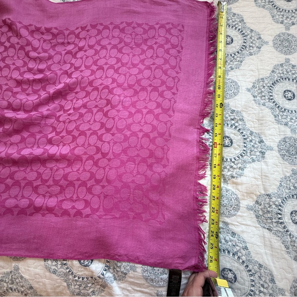 COACH Momogram WRAP Scarf - Picture 3 of 13